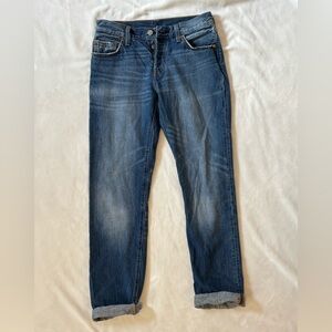 Levi's Women's Boyfriend Jeans in Dark Blue